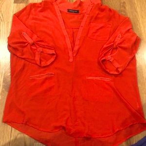Orange blouse